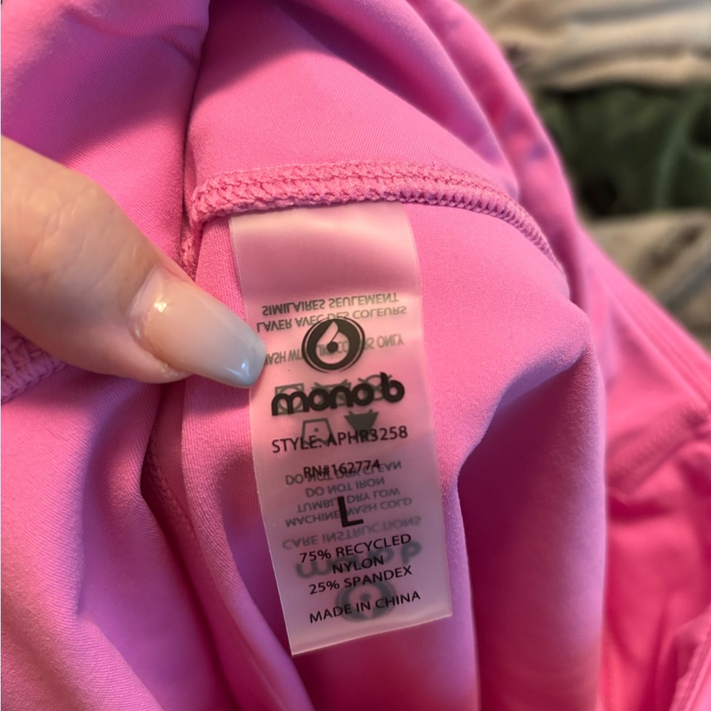 Mono B Vibrant Pink Flare yoga pants - Picture 6 of 6